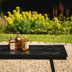 Halszálkás Magas Bárasztal – fekete, 140 cm | HERRINGBONE - SMOL