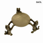 Dísztál - kisméretű, 3 macskával, ⌀ 10 cm | PURR - smol.hu - fehér háttérrel