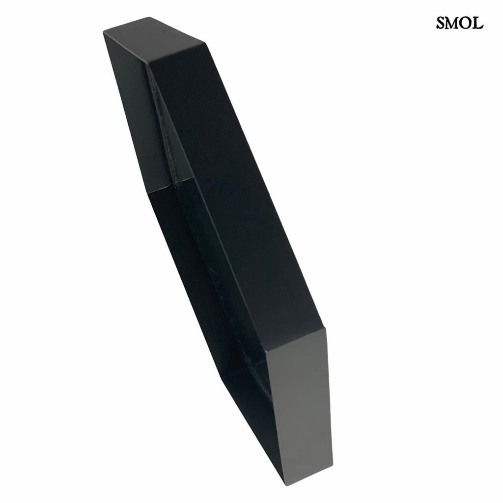 Falitükör - fekete, fém, hatszögű, 58cm | STELLA - smol.hu - oldalról