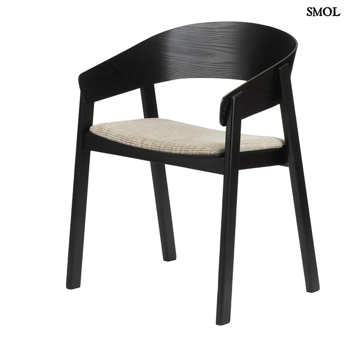 Japán Stílusú Fa Karosszék szett, fekete | EDO - SMOL