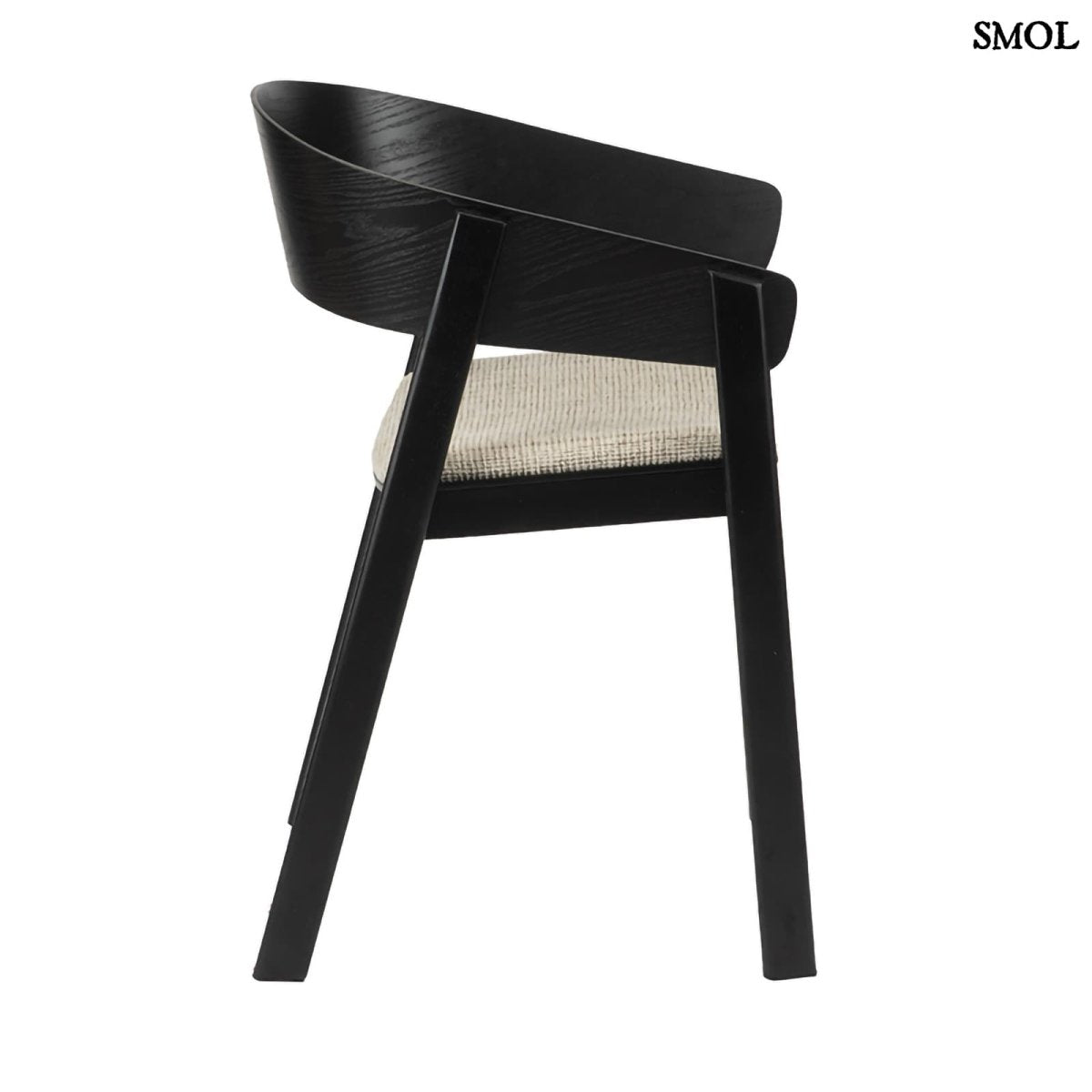 Japán Stílusú Fa Karosszék szett, fekete | EDO - SMOL