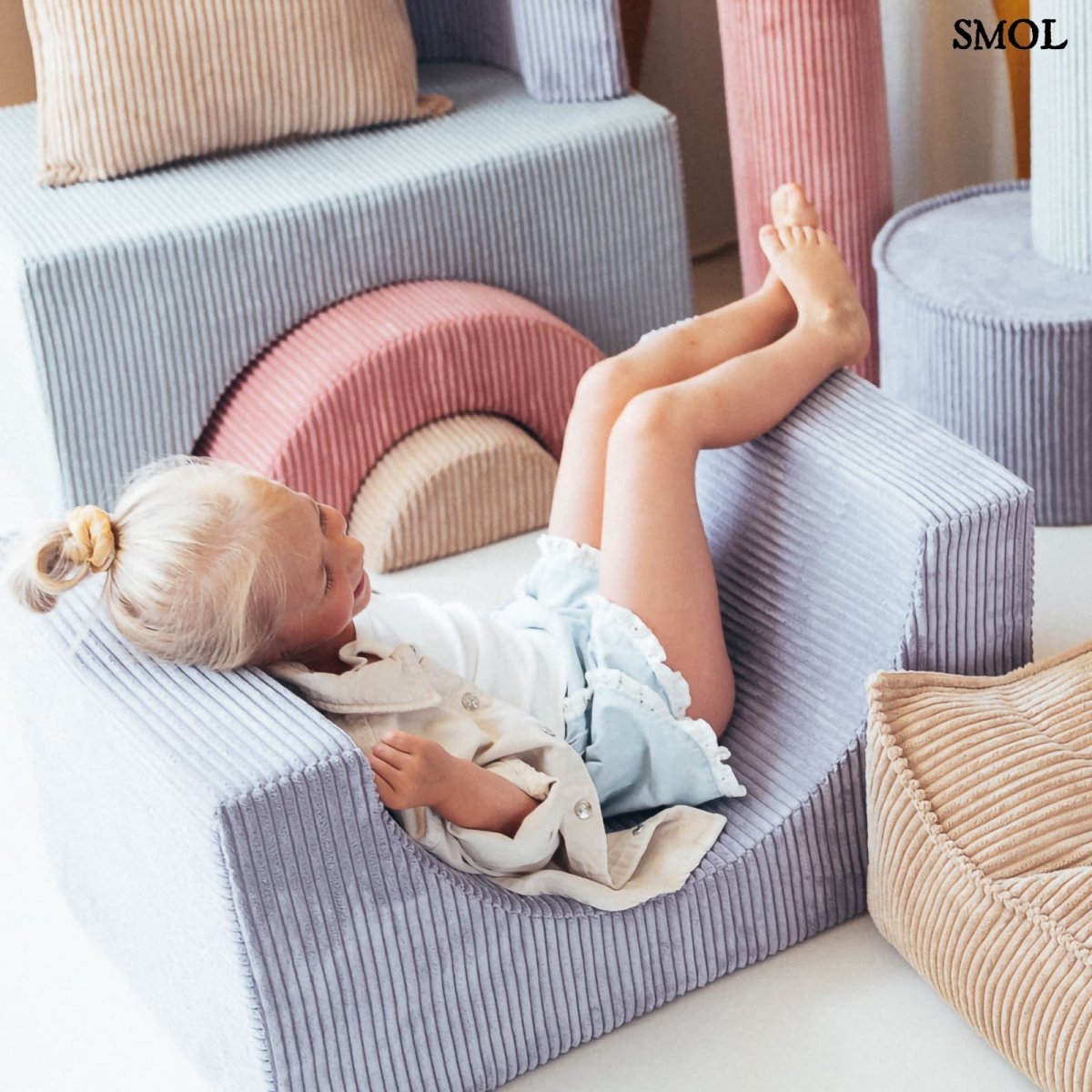 Játékszett - moduláris, 3 részes | BLUEBERRY | SMOL - elemekkel játszó gyerekkel