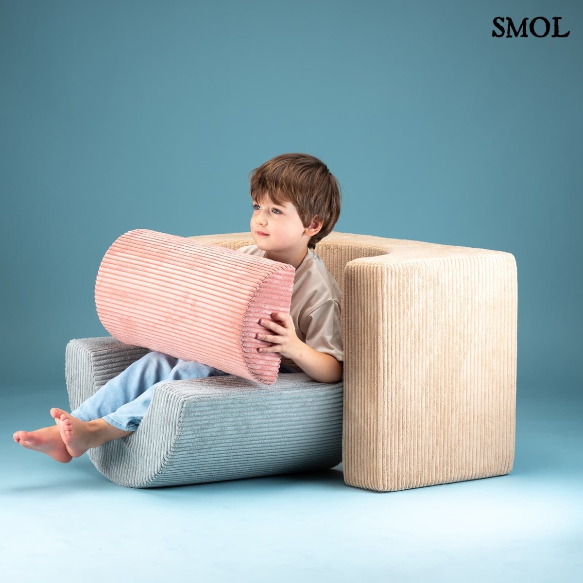 Játékszett - moduláris 3 részes, BROWN SUGAR | SMOL - elemekkel autózó gyerek