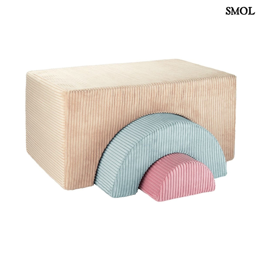 Játékszett - moduláris 3 részes, BROWN SUGAR | SMOL - fehér háttérrel