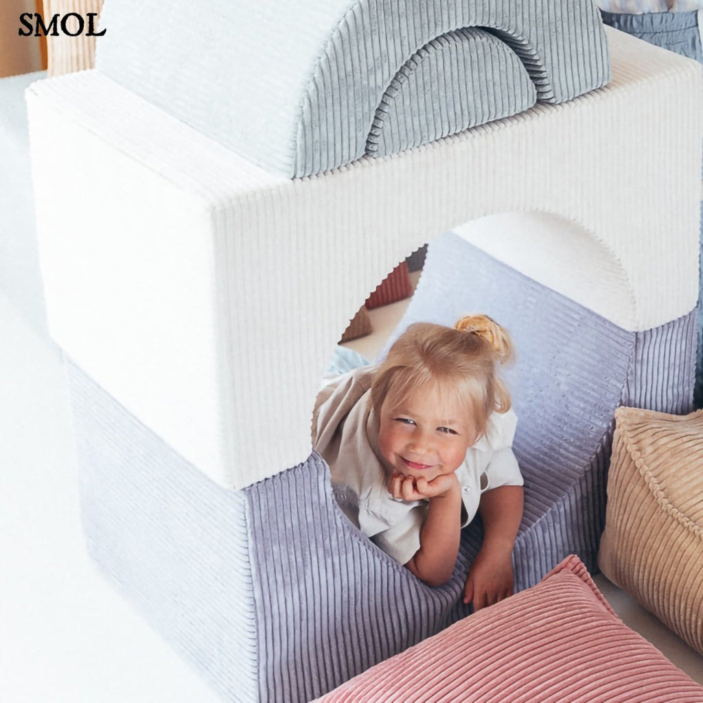 Játékszett - moduláris, 3 részes | MARSHMALLOW | SMOL - bunkerként gyerekkel