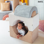 Játékszett - moduláris, 3 részes | PEPPERMINT | SMOL - elemekből kuckó építve, gyerekkel