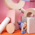 Játékszett - moduláris, 3 részes  | PINK MOUSSE | SMOL - elemek között gyerekkel