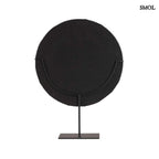 kagyló dekoráció állvánnyal, natúr fehér színben hátulról