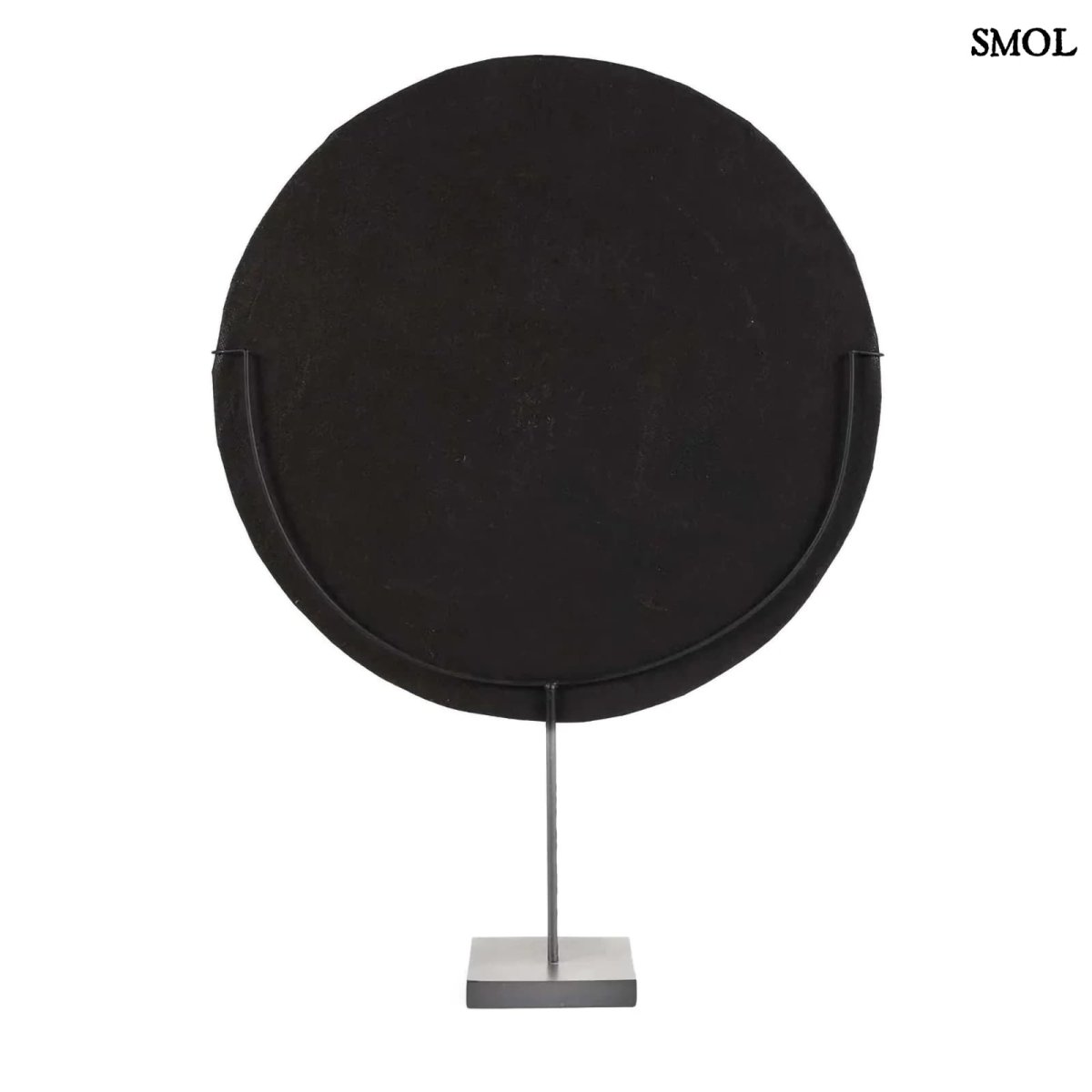 Kagyló dekoráció Guadeloupe, állványon, 55 cm magas, natúr fehér kagylókkal díszítve hátulról