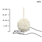 Kagyló függődísz – fehér, kerek, L | BUBBLE SHELL