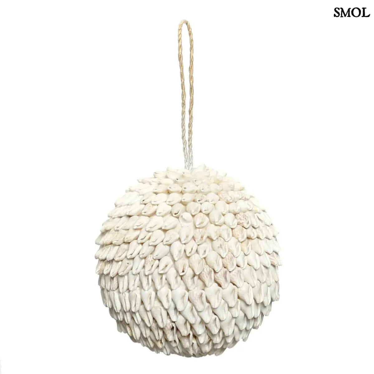 Kagyló függődísz – fehér, kerek, L | BUBBLE SHELL