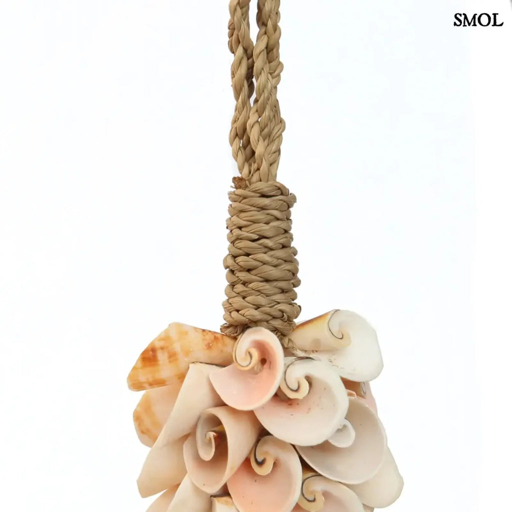 Kagylós Boho Függődísz - rózsaszín | SHELL COTTON - SMOL