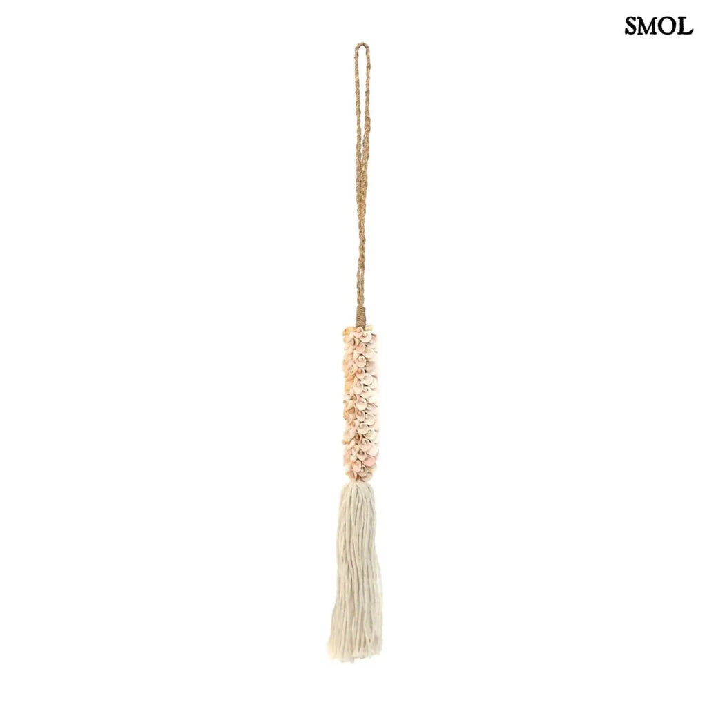 Kagylós Boho Függődísz - rózsaszín | SHELL COTTON - SMOL