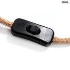 Kapcsolós Lámpakábel - natúr - fekete | FITTING - SMOL