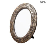 Picture frame - antique gold color, oval, 19.7 cm | CAMEO