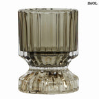 Mécsestartó és gyertyatartó - üveg, 10 cm  | PIPPA - smol.hu - fehér háttérrel