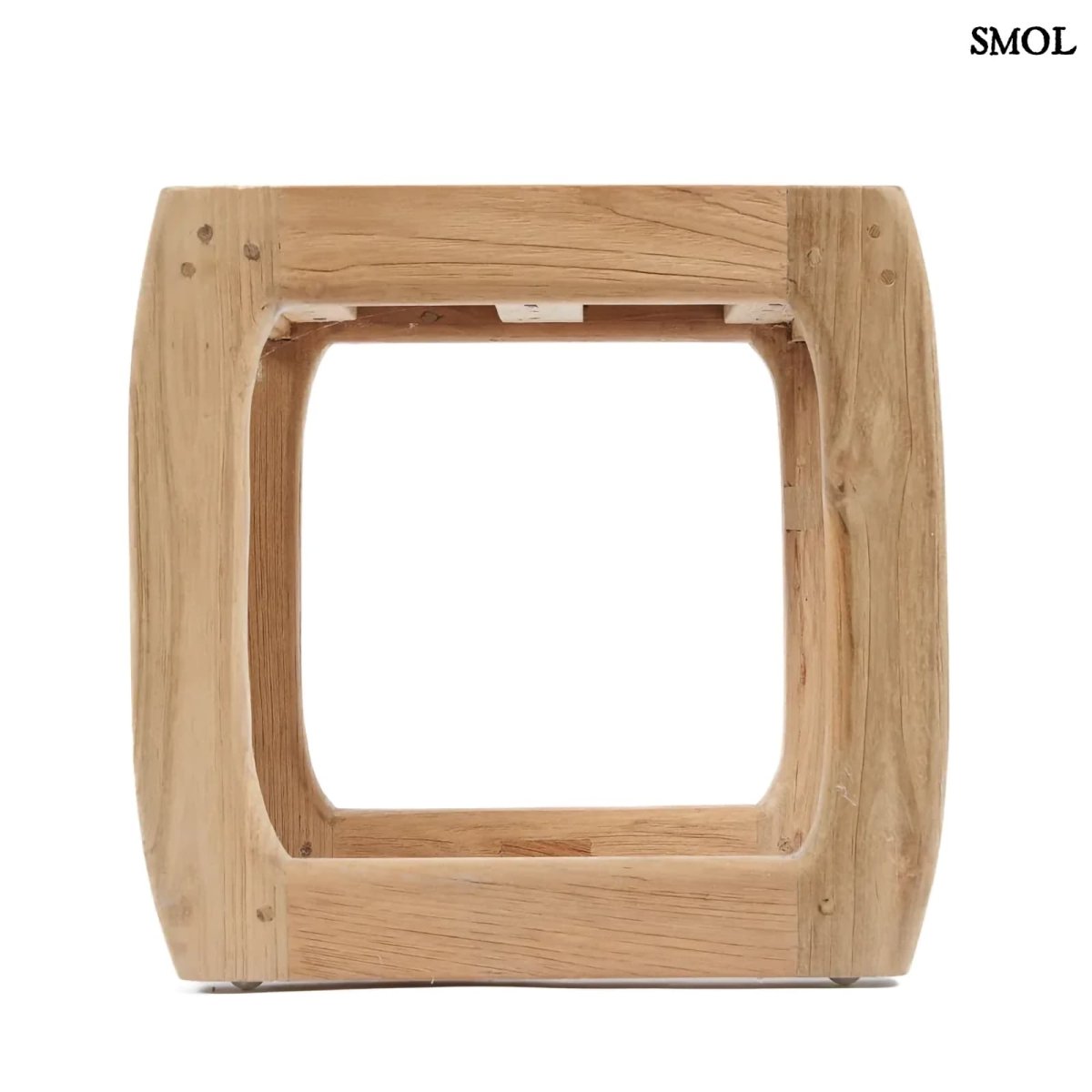 Kisasztal és ülőke - bel - és kültéri teakfa, 40 cm | SYMI - SMOL