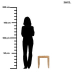 Kisasztal és ülőke - bel - és kültéri teakfa, 40 cm | SYMI - SMOL