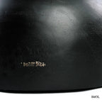 Fekete suar fa kisasztal natúr felülettel - alsó rész nagyítva