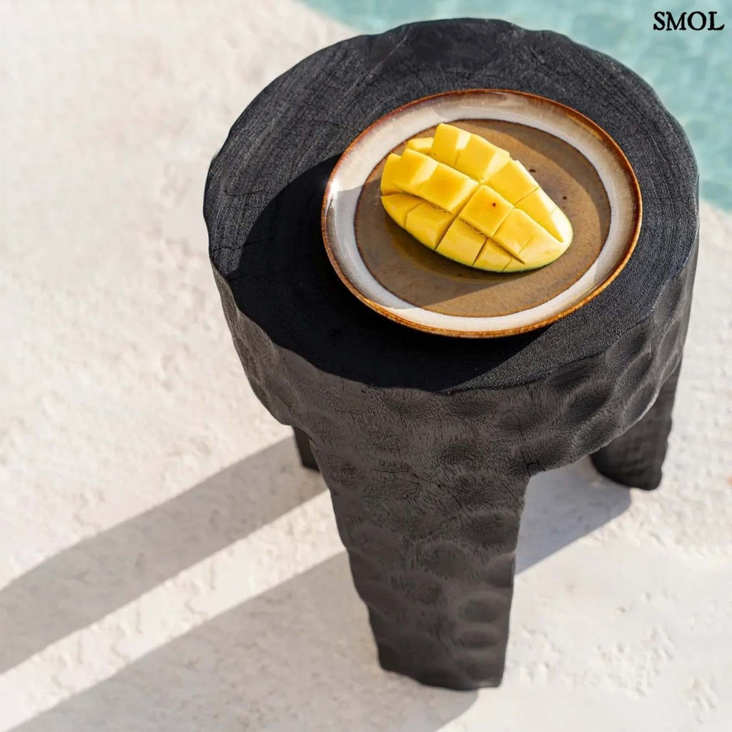 Kisasztal és ülőke - fekete, fa, 45 cm | PARAMO - SMOL