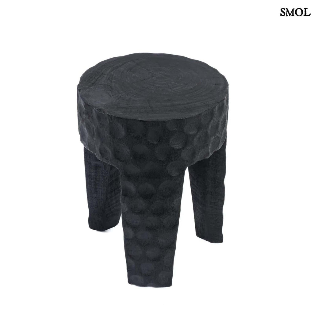 Kisasztal és ülőke - fekete, fa, 45 cm | PARAMO - SMOL