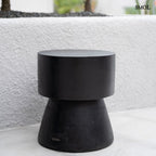 Kisasztal és ülőke - fekete, fa, 45 cm | WARMI - SMOL