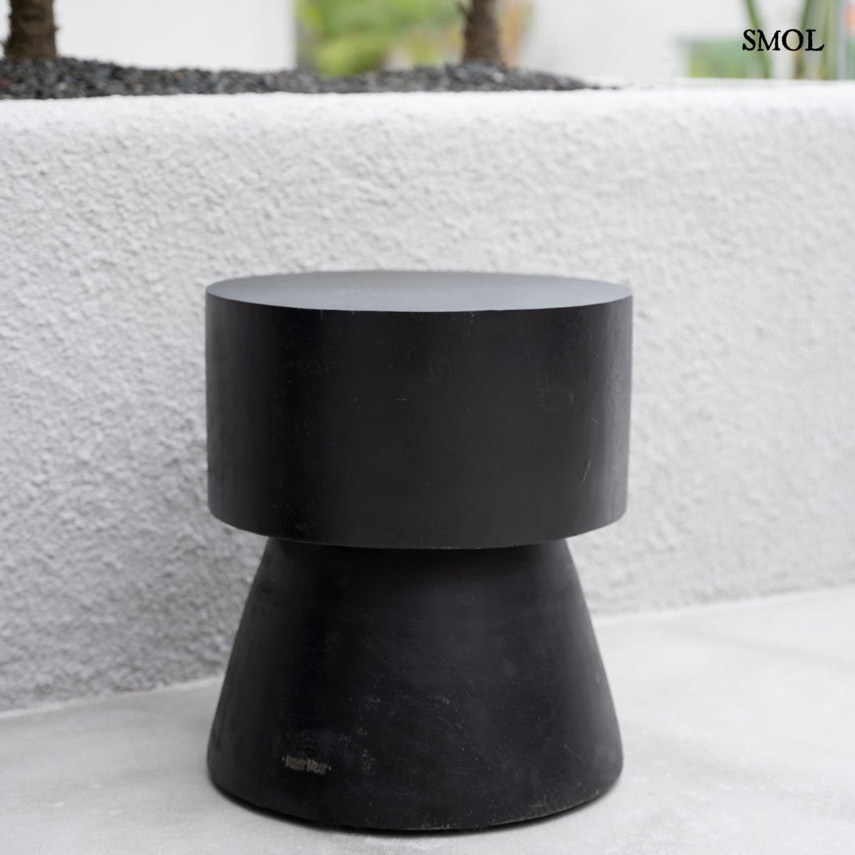 Kisasztal és ülőke - fekete, fa, 45 cm | WARMI - SMOL