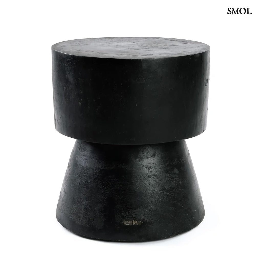 Kisasztal és ülőke - fekete, fa, 45 cm | WARMI - SMOL