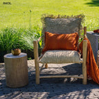 Kisasztal és ülőke - teakfa, 40 cm | TRIBE - SMOL