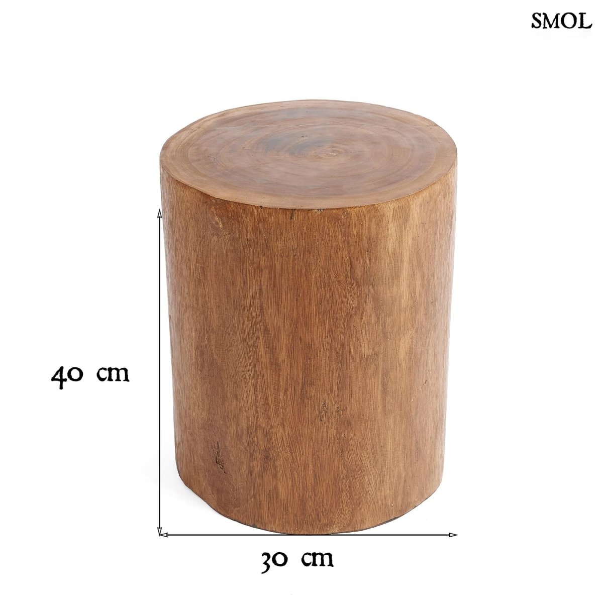 Kisasztal és ülőke - teakfa, 40 cm | TRIBE - SMOL