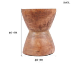 Kisasztal és ülőke - természetes, fa, 40 cm | KONA - SMOL