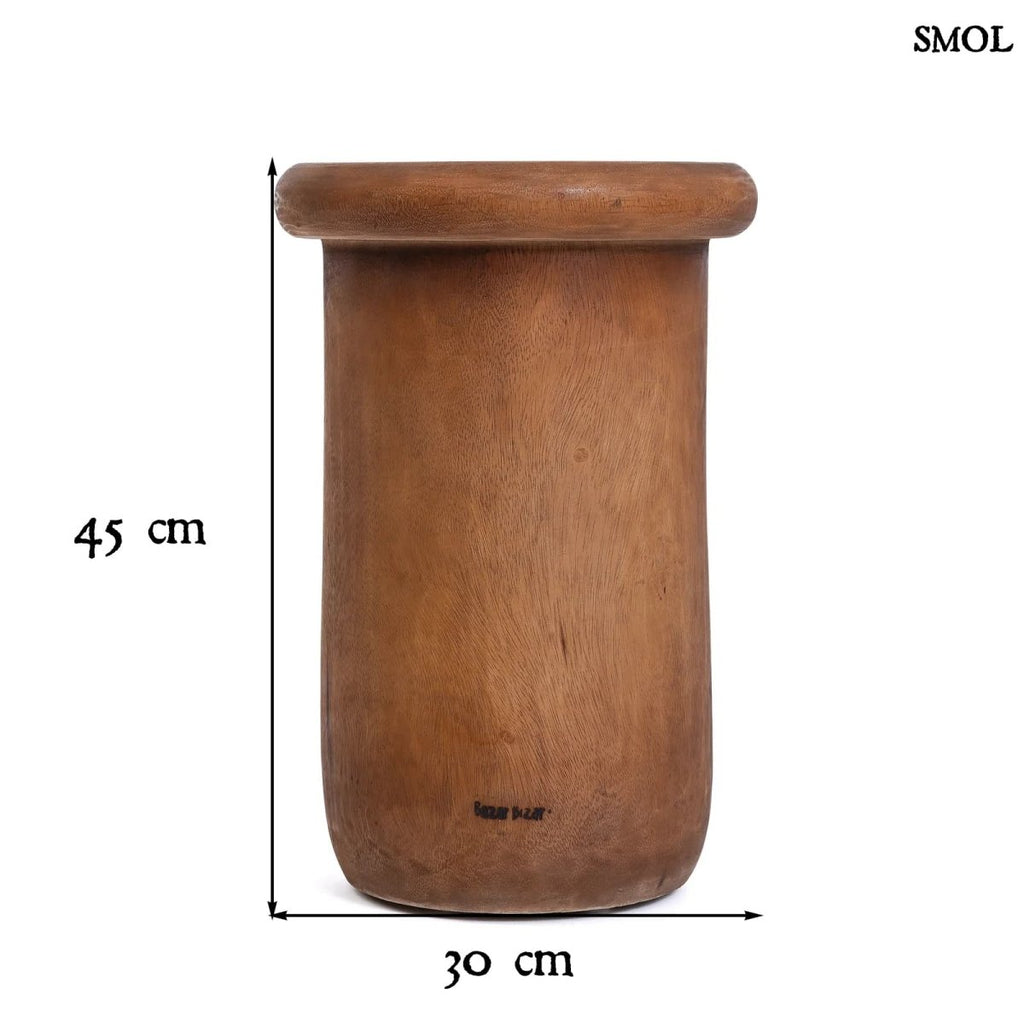 Kisasztal és ülőke - természetes, fa, 45 cm | KILLA - SMOL