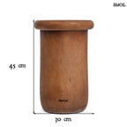 Kisasztal és ülőke - természetes, fa, 45 cm | KILLA - SMOL