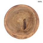 Natúr suar fa kisasztal, organikus fa erezettel - felülről nagyítva