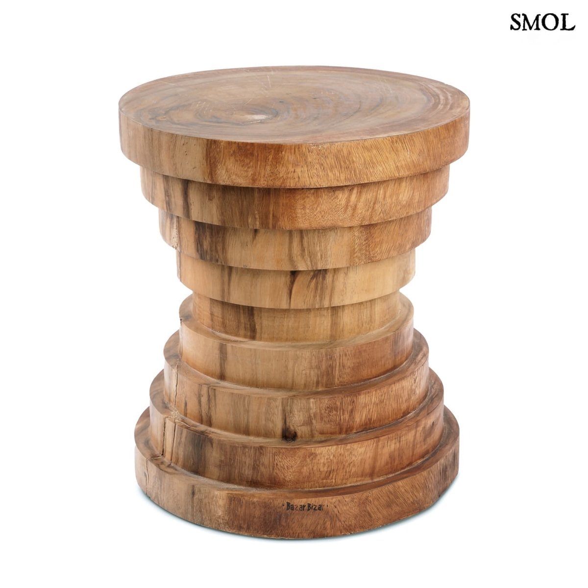 Kisasztal és ülőke - természetes, fa, 45 cm | MAZU - SMOL