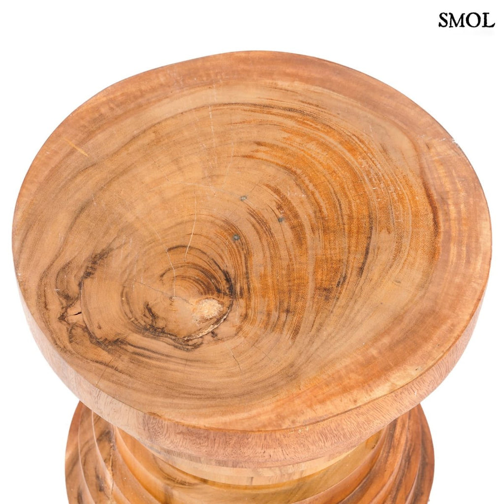 Kisasztal és ülőke - természetes, fa, 45 cm | MAZU - SMOL