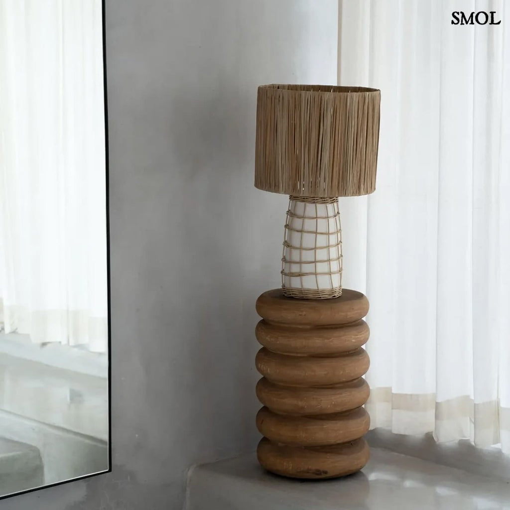 Kisasztal és ülőke - természetes suarfa, 45 cm | UMIKO - SMOL