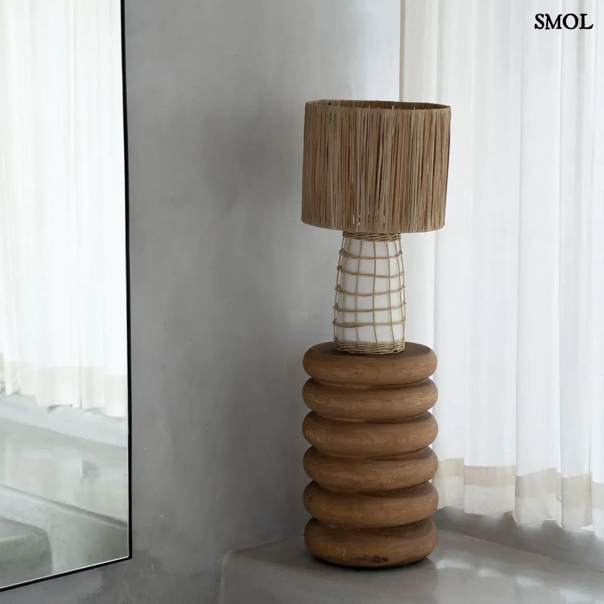 Kisasztal és ülőke - természetes suarfa, 45 cm | UMIKO - SMOL