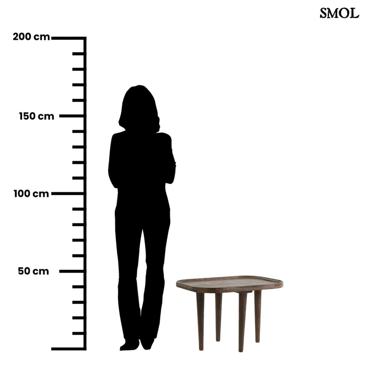 smol.hu -MARION, fa kisasztal, 40 cm