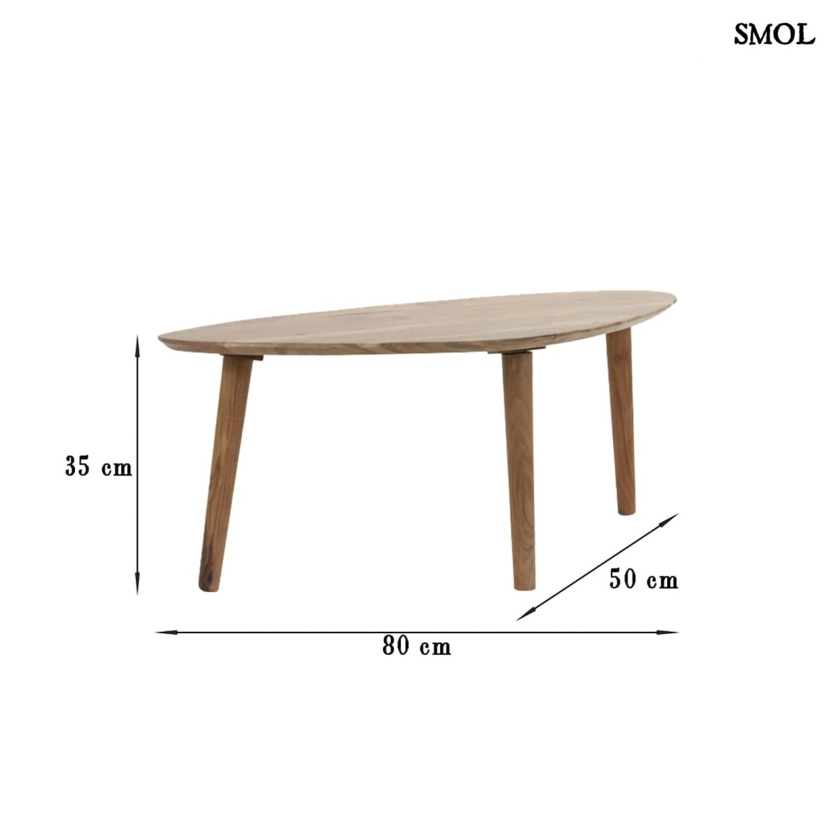 smol.hu -TARA, kisasztal, 80 cm