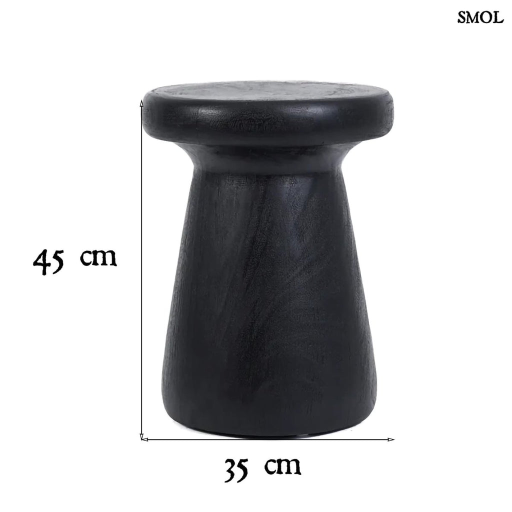 Kisasztal - fekete, fa, 45 cm | GAGANG - SMOL