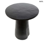 Kisasztal - fekete, fa, ⌀50 cm | CONIC - SMOL