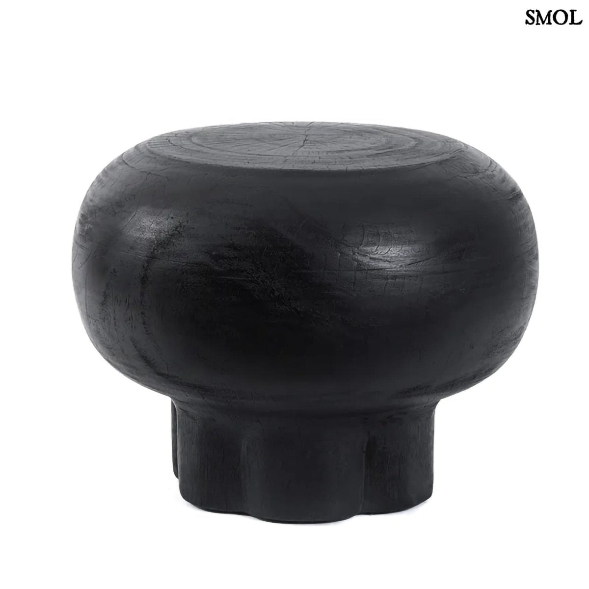 Kisasztal - fekete, fa, ⌀60 cm | TUTUP - SMOL