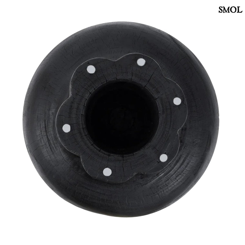 Kisasztal - fekete, fa, ⌀60 cm | TUTUP - SMOL