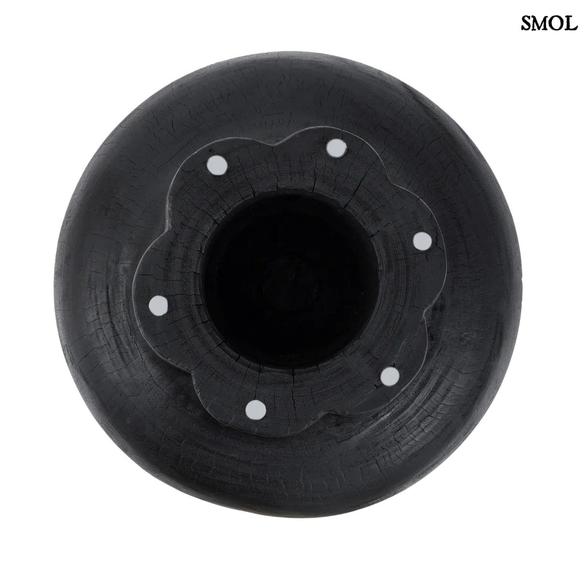 Kisasztal - fekete, fa, ⌀60 cm | TUTUP - SMOL