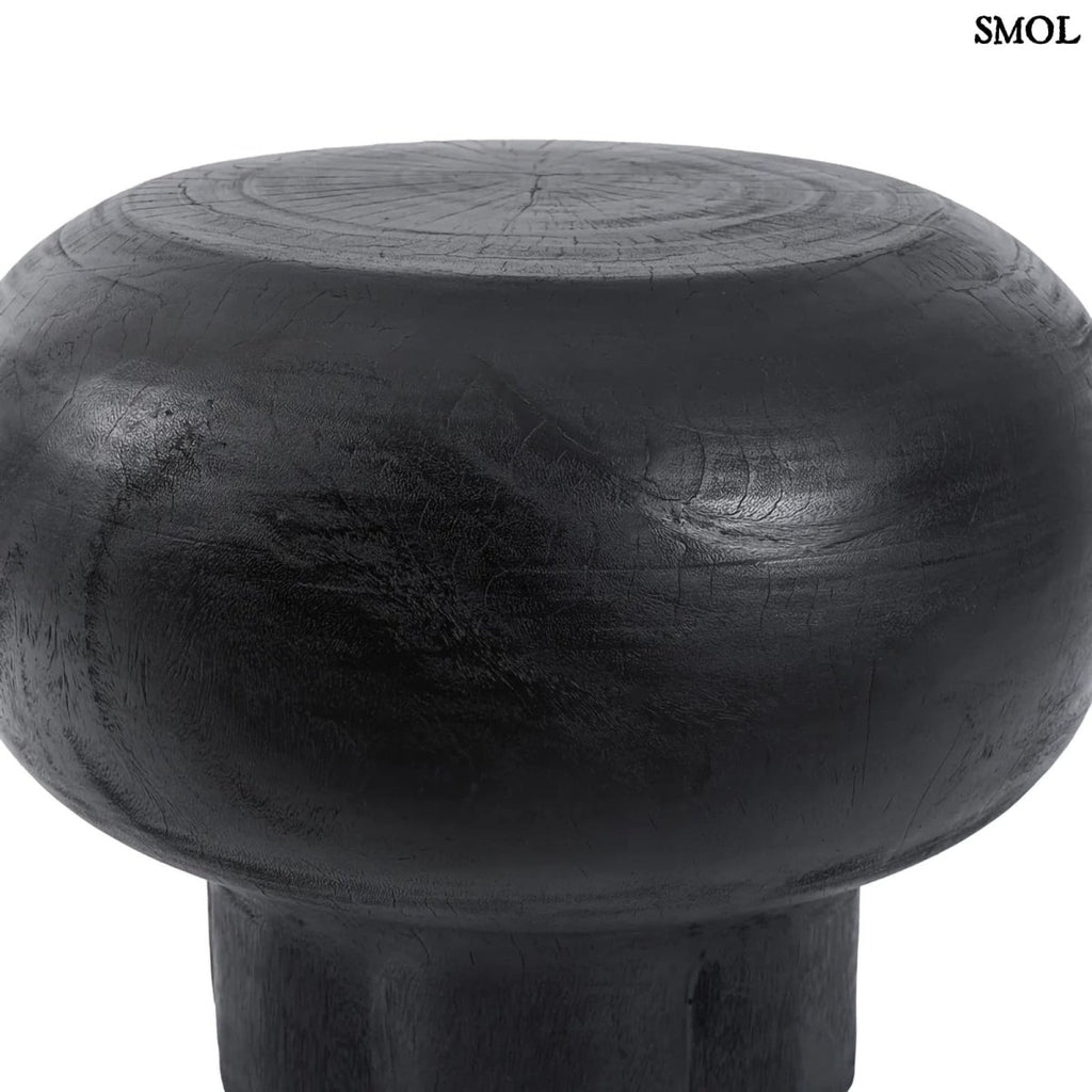 Kisasztal - fekete, fa, ⌀60 cm | TUTUP - SMOL