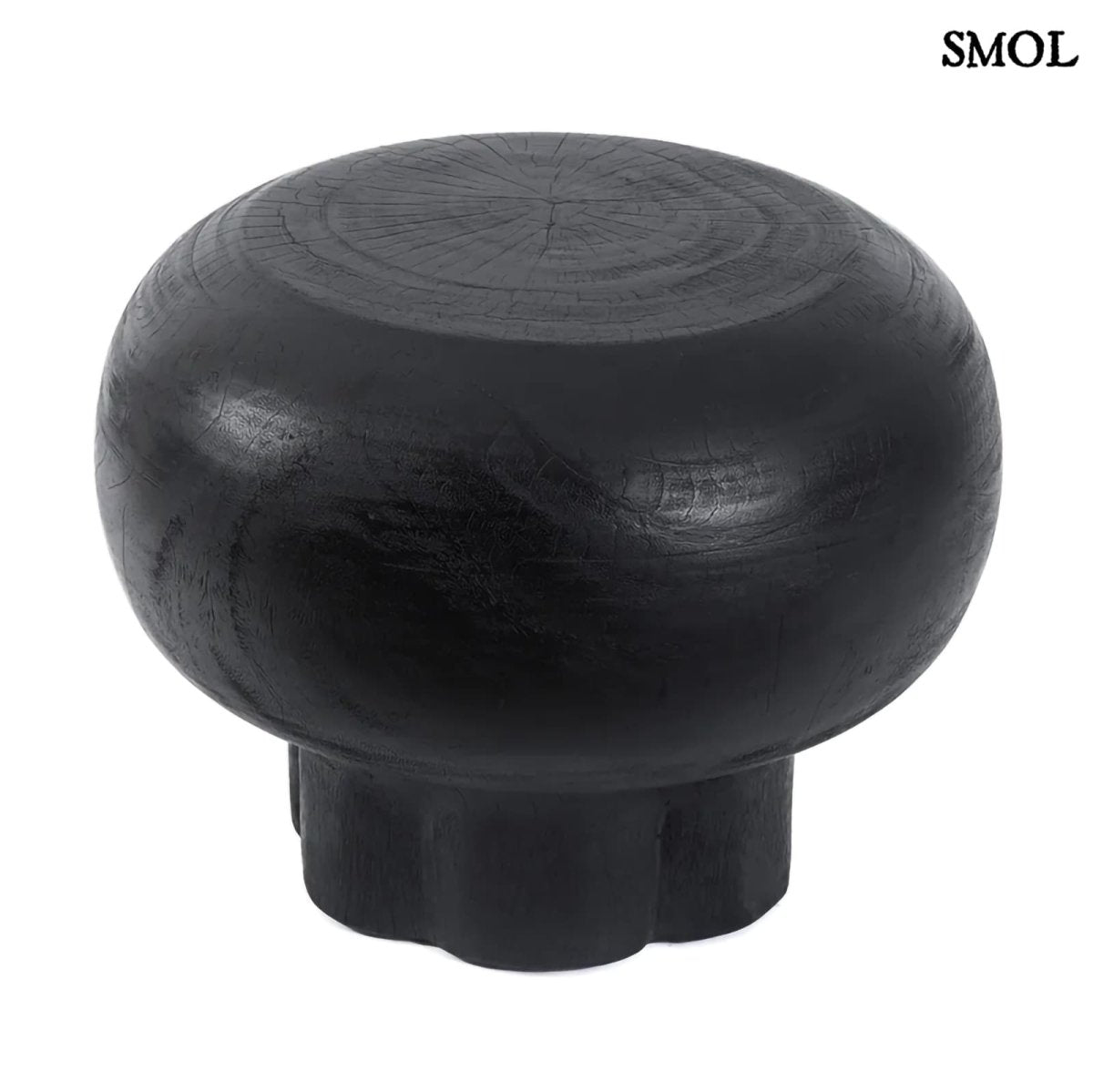 Kisasztal - fekete, fa, ⌀60 cm | TUTUP - SMOL