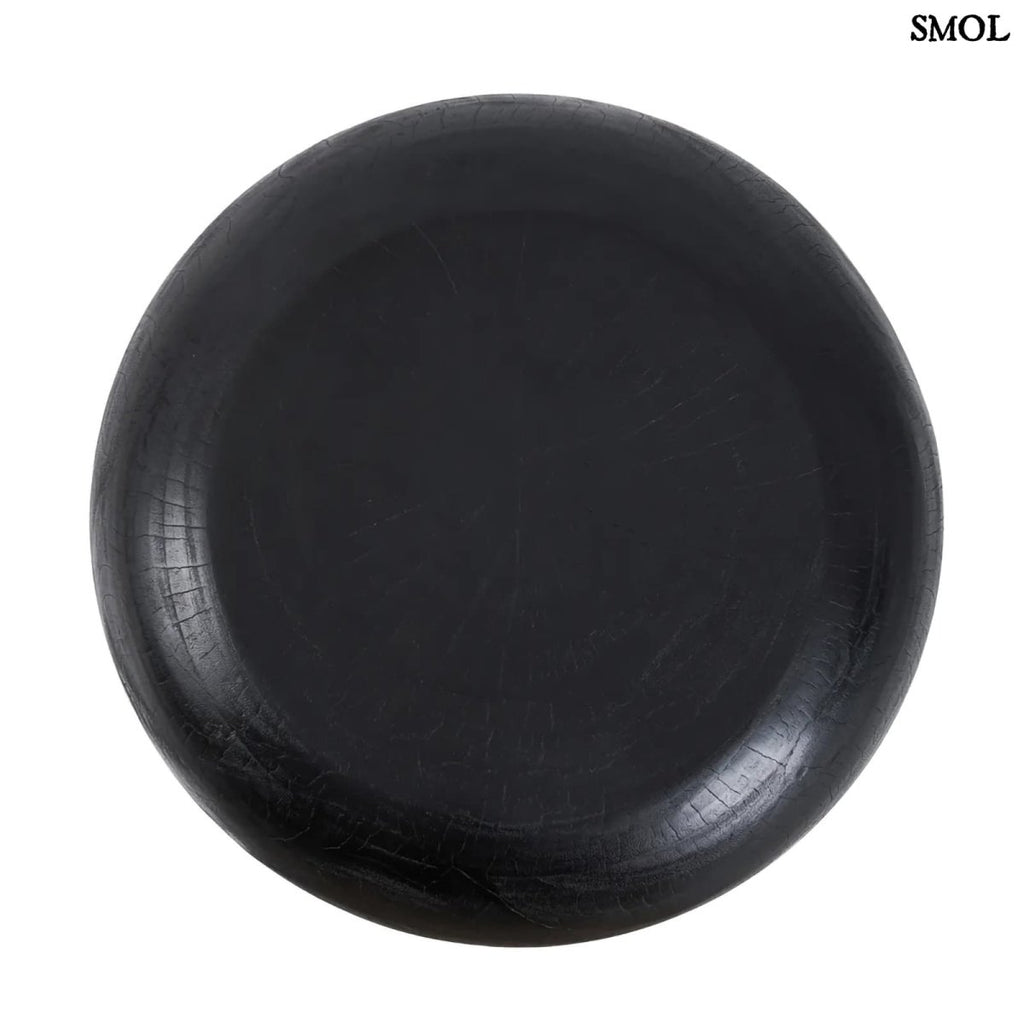 Kisasztal - fekete, fa, ⌀60 cm | TUTUP - SMOL