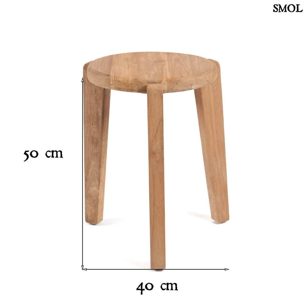 Kisasztal - teakfa, 50 cm | SESEH - SMOL