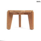 Kisasztal - teakfa, ⌀50 cm | WABISABIS - SMOL